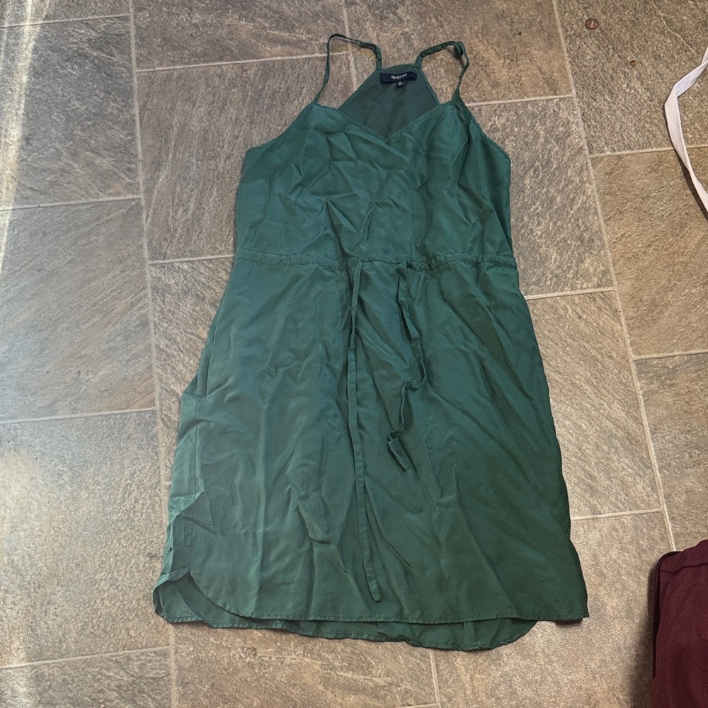 Madewell Forest Green Mini Dress